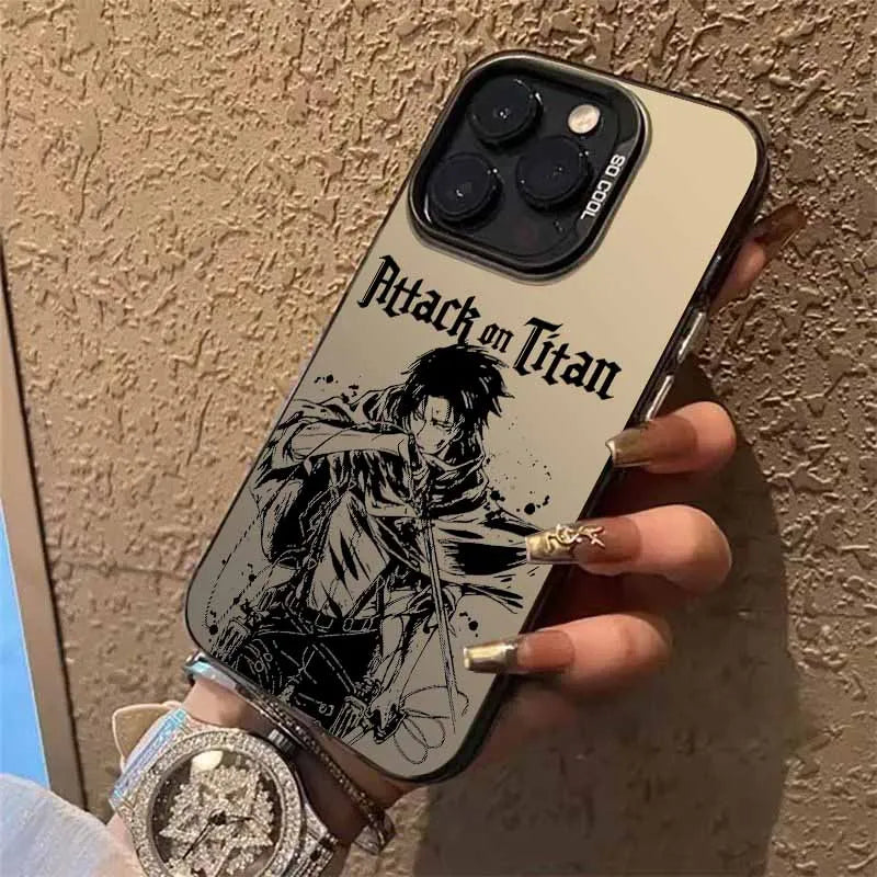Attack on Titan Anime Cover For Apple iPhone 17 Air 16E 16 15 14 13 12 mini Pro Max Plus Colorful Phone Case