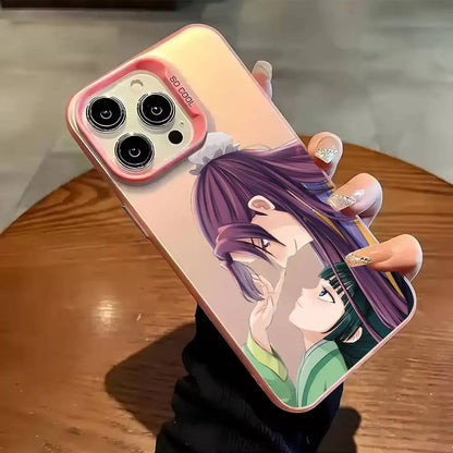 The A-Apothecary Diaries Maomao Phone Case For iPhone 17 16 15 14 13 12 11 Pro Max Plus Silver candy Matte Cover