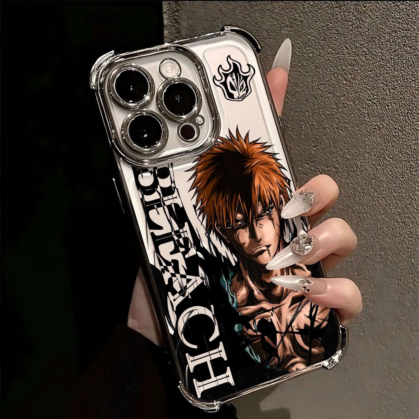 Hot Anime B-Bleachs IchigoesPlating Case for IPhone 16 15 14 13 12 11 Pro Max X XR XSMax 7 8 6 Plus Anti-Fall Airabag Back Cover