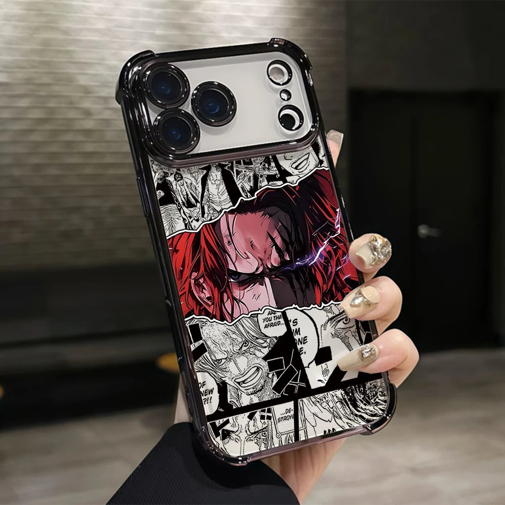 One P-Pieces L-Luffies Phone Case for iPhone 17 Air 16 15 14 Plus 13 12 11 Pro Max X Xs XR 8 e Anti-drop Transparent Soft Cover