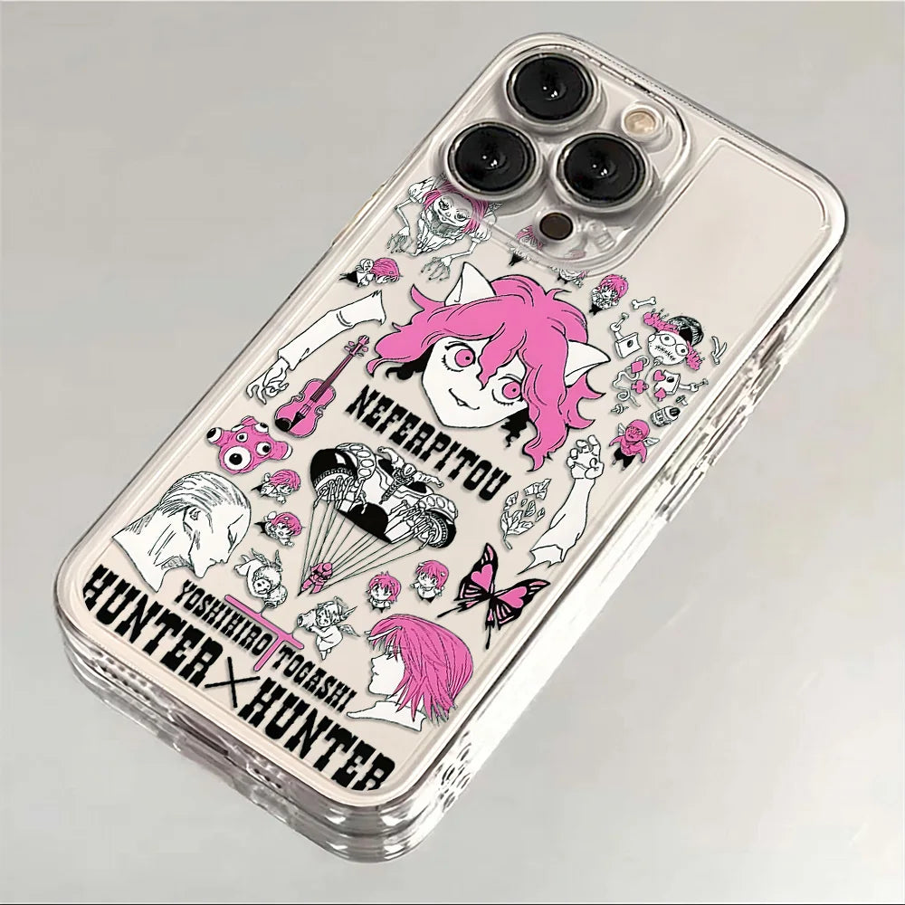 Anime HUNTER×HUNTER Phone Case For iPhone 16e 16 15 14 13 12 11 Mini Pro Max X XR XSMax 7 8 Plus Transparent Soft TPU Back Cover