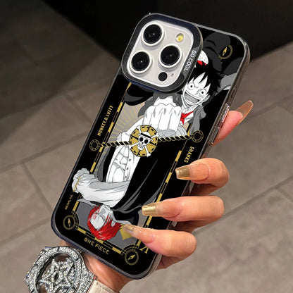 One Luffies Z-Zoroes Pieces Phone Case for iPhone 17 Air 16 16e 15 14 Plus 13 12 11 Pro Max X Xs XR 8 Colorful Silver Hard Cover