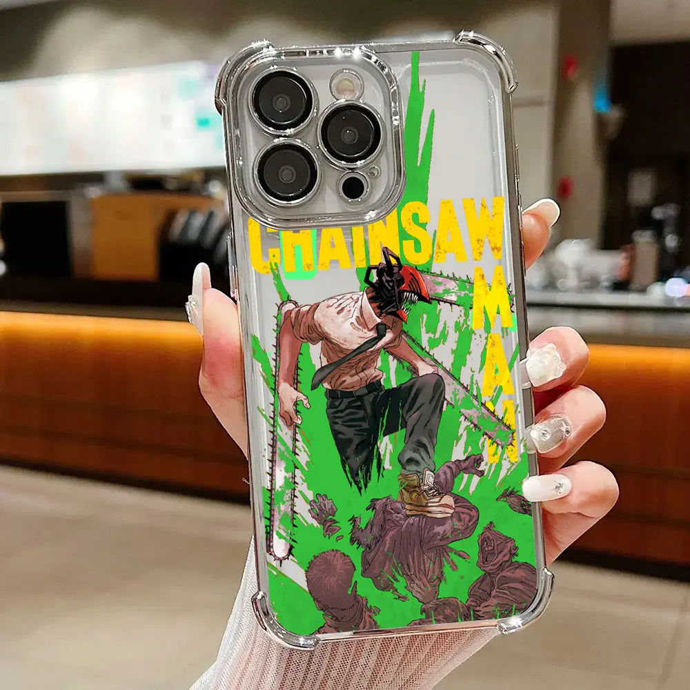 Chainsaws Mans Art Anime Case For Xiaomi 17T Pro 15T 14T 15 14 Poco F5 F7 F8 Ultra M7 M8 X5 X6 X7 X8 Pro Max 5G Shockproof Cover