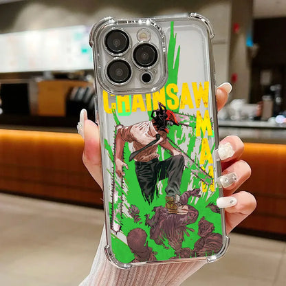 Chainsaws Mans Art Anime Case For Xiaomi 17T Pro 15T 14T 15 14 Poco F5 F7 F8 Ultra M7 M8 X5 X6 X7 X8 Pro Max 5G Shockproof Cover