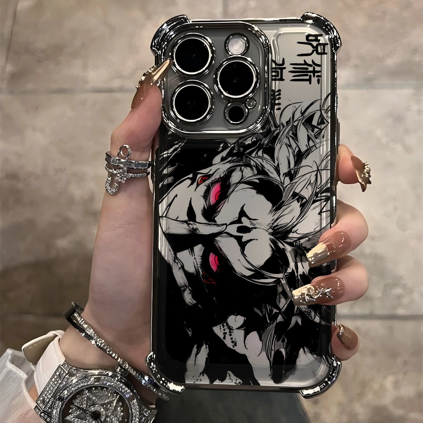 Anime Jujutsu Kaisen Phone Case For iPhone 17 Air 16 e 15 14 13 12 11 Plus Mini Pro Max X XR XS SE Shockproof Gojo Plating Case
