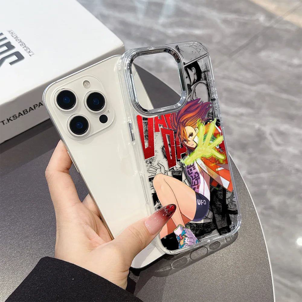 New DanDaDan Anime Phone Case For iPhone 17 16e 16 15 14 13 12 11 mini Pro Max X XR XSMAX 8 7 Air Plus Transparent Soft Cover