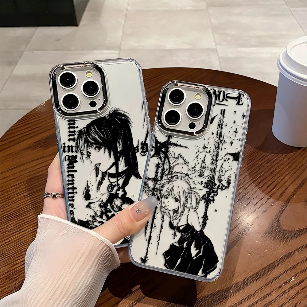 Luxury Clmj Death Note Misa Phone Case For iPhone 17 16e 16 15 14 13 12 11 mini Pro Max X XR XSMAX 8 7 Air Plus Soft Cover