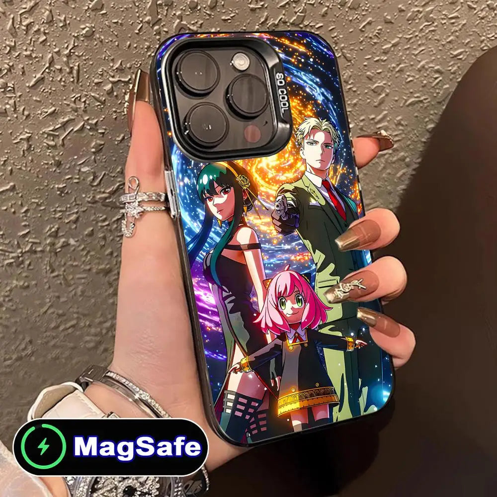 Anime Spy Family Mobile Phone Case for iPhone 17 16 15 14 13 12 11 Air Pro Max Plus MagSafe Translucent Colorful Cover Cover