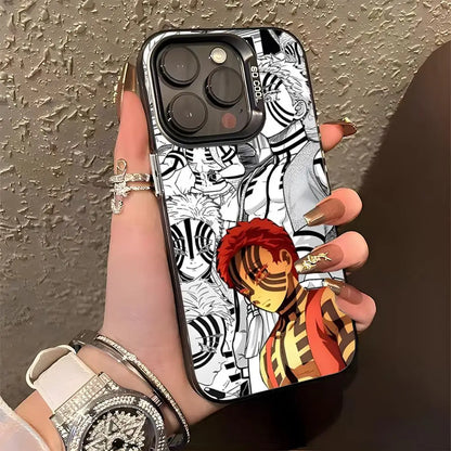 A-Akaza Demon Slayer Phone Case For IPhone 17 Pro Max 15 Pro 16 14 Plus 12 13 Mini 11 Pro Shockproof Colorful Cover