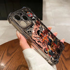 One Pieces Aces Zoros Phone Case for iPhone 17 Air 16 16e 15 14 Plus 13 12 11 Pro Max X Xs XR 8 Black Clear Anti Drop Cover