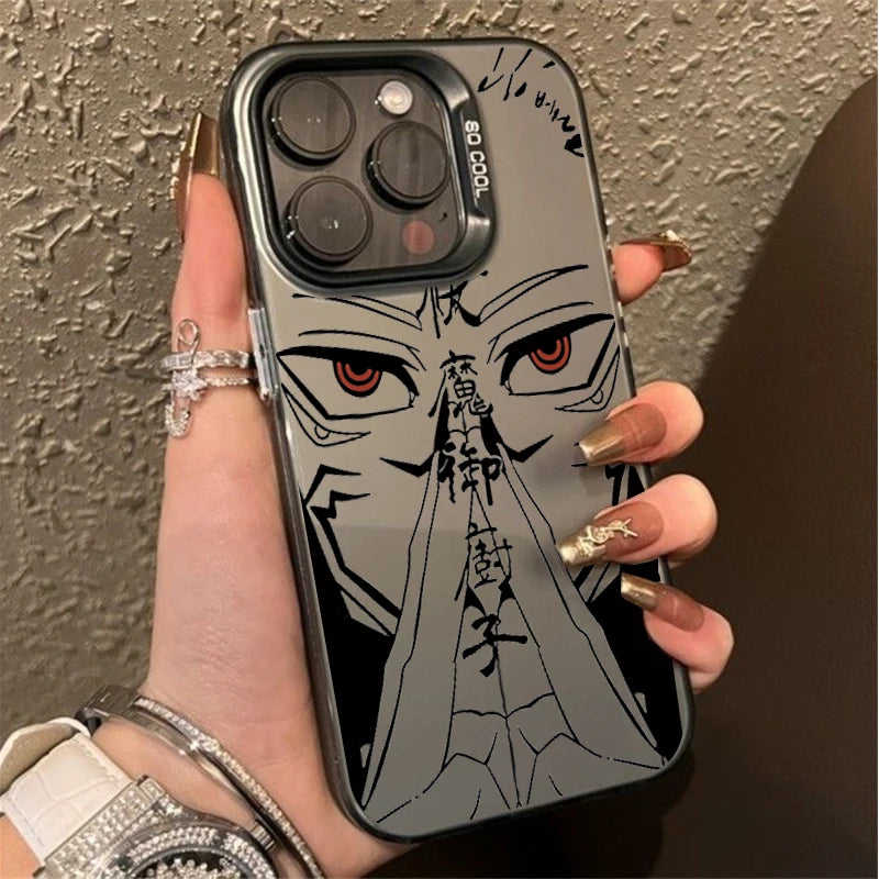 Anime Cartoon J-Jujutsu K-Kaisen Phone Case For IPhone 14 15 16 17 Pro Max Plus 12 13 Mini 16E Casing Hard IMD Fashion