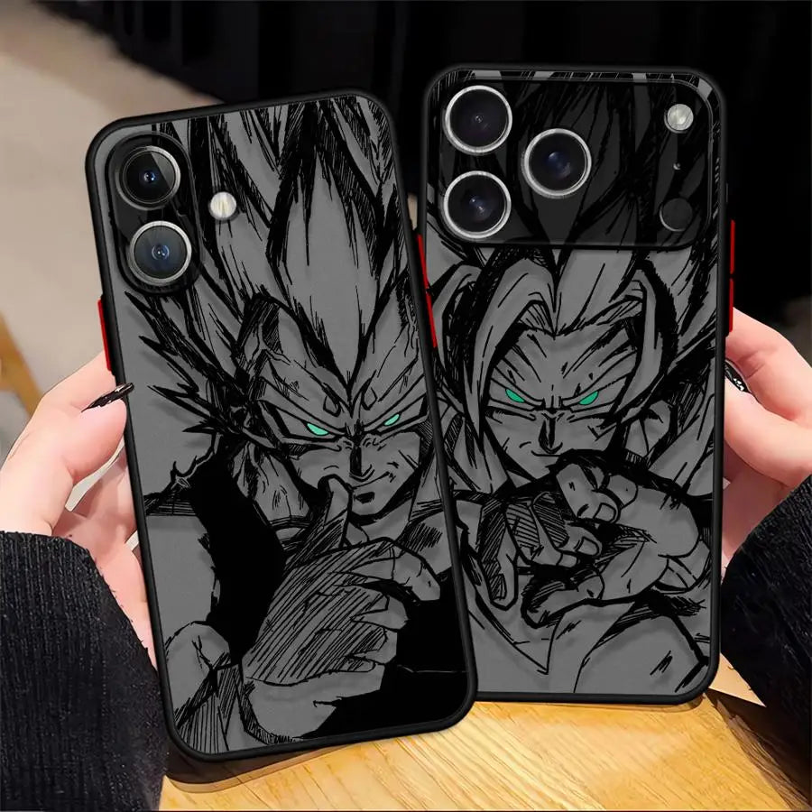 Case for iPhone 17 Pro Max 15 XS XR 11 Air 16 Plus 7 8 SE 14 13 Mini 12 Funda Back Phone Cover Dragon Ball Goku Vegeta