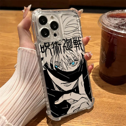 Jujutsus Kaisens Gojo Satoru Clear Case For iPhone 17 16 15 14 13 12 11 Pro Max 16e 17e Air 13 Mini 15 Plus XS X 7 8 Phone Cover