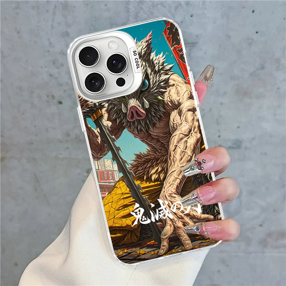Demon Slayer Phone Case For IPhone 16 15 14 13 12 11 Pro Max X XR XSMAX 8 7 Plus Matte Shockproof Back Cover