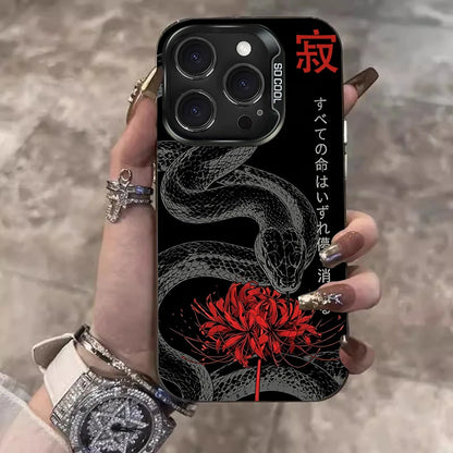 TOKYO GHOUL RED SPIDER LILY SNAKE BLOOD LOTUS Case for iPhone 12 17 Air Pro Max 16 15 11 14 13 Pro Max XS X XR Plus 8 7 SE 2020