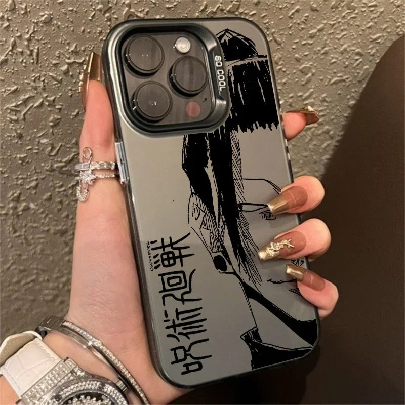 Anime Cartoon J-Jujutsu K-Kaisen Phone Case For IPhone 14 15 16 17 Pro Max Plus 12 13 Mini 16E Casing Hard IMD Fashion