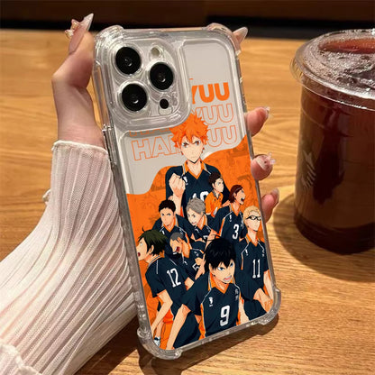 Haikyuu Oya Volleyball Phone Case for iPhone 16 15 14 Plus 13 12 Mini 11 iPhone16 Pro Max X Xs XR 7 8 Soft Thin Clear Cover