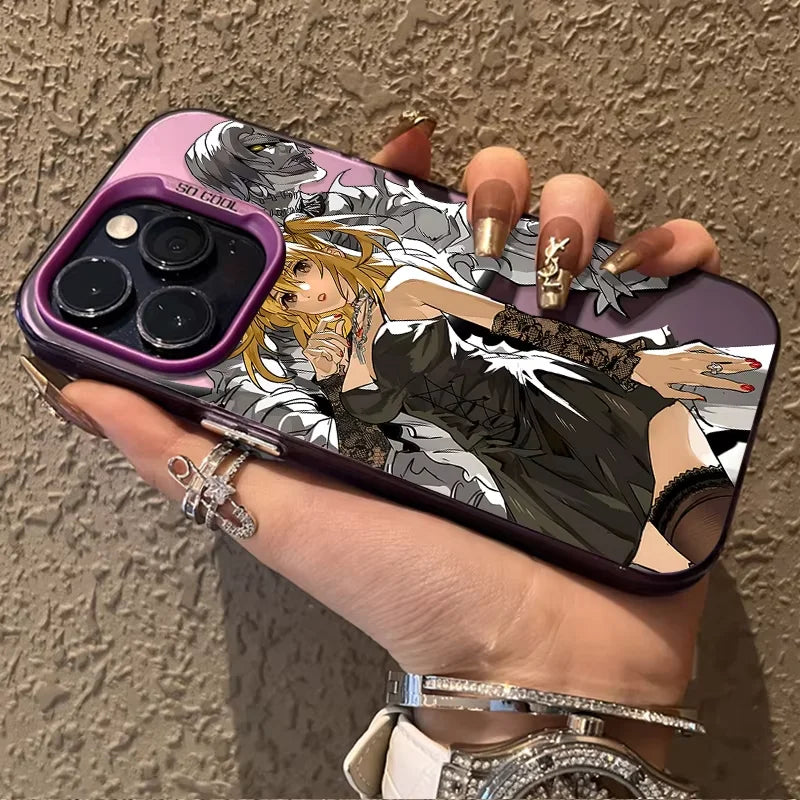 Anime Death Note Phone Case For IPhone 17 Air 16 e 15 14 13 12 11 Pro Max Plus Min SE 2020 2022 Misa Yagami Light
