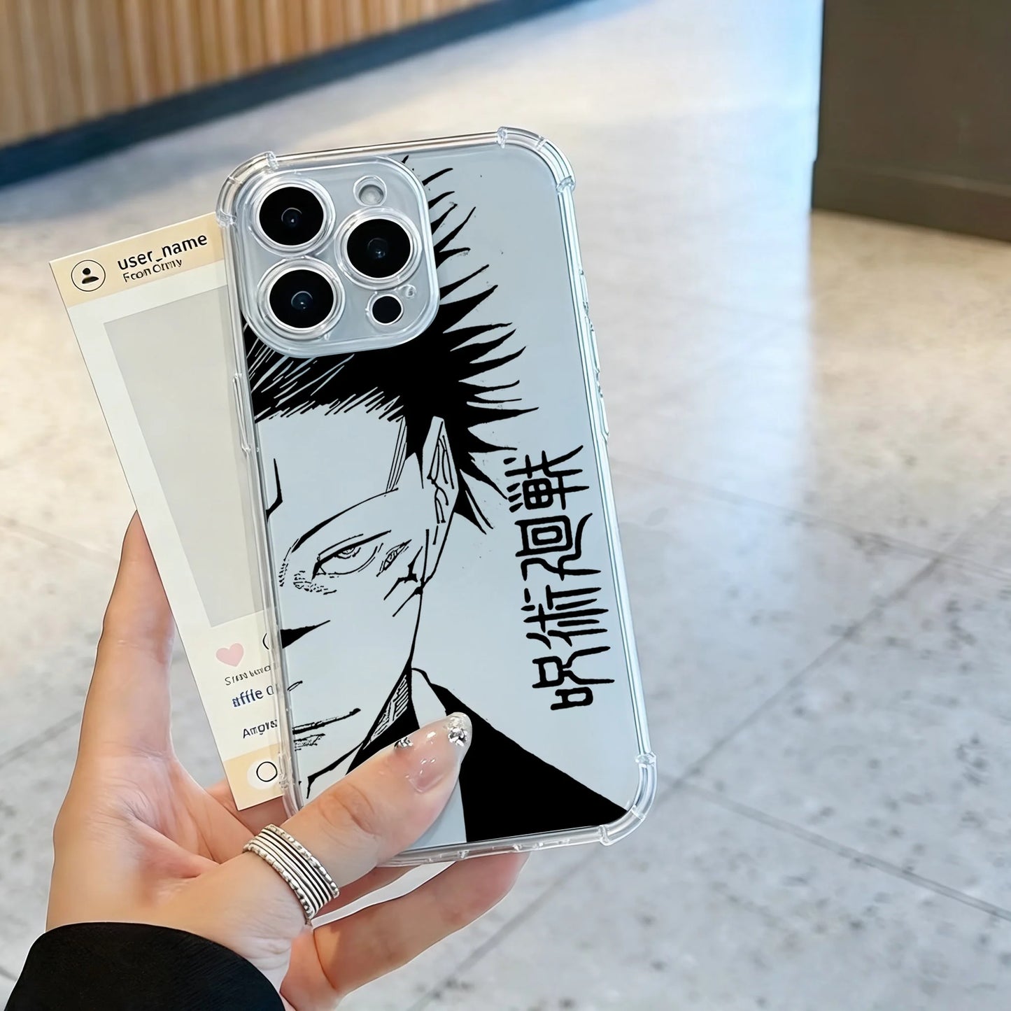 Anime Jujutsu Kaisen Phone Case For iPhone 17 16e 16 15 14 13 12 11 Mini Air Pro Max X XR XSMax 7 8 Plus Anti Fall Transparent
