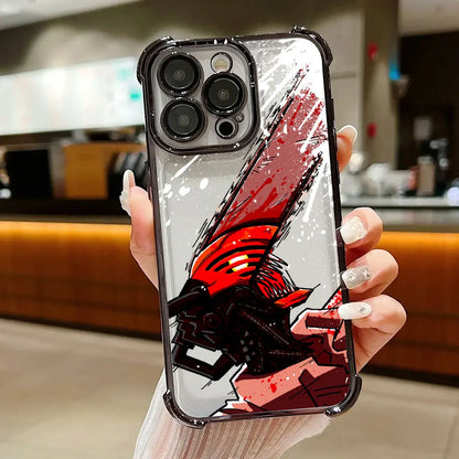 Chainsaws Mans Art Anime Case For Xiaomi 17T Pro 15T 14T 15 14 Poco F5 F7 F8 Ultra M7 M8 X5 X6 X7 X8 Pro Max 5G Shockproof Cover