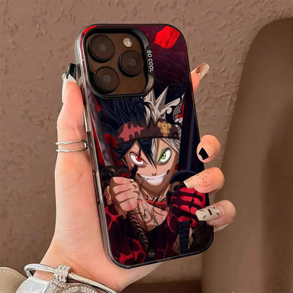 Black Clover Anime Phone Case Phone Case Color Silver Shell For IPhone 17 16 15 14 13 12 11 Pro Max Plus