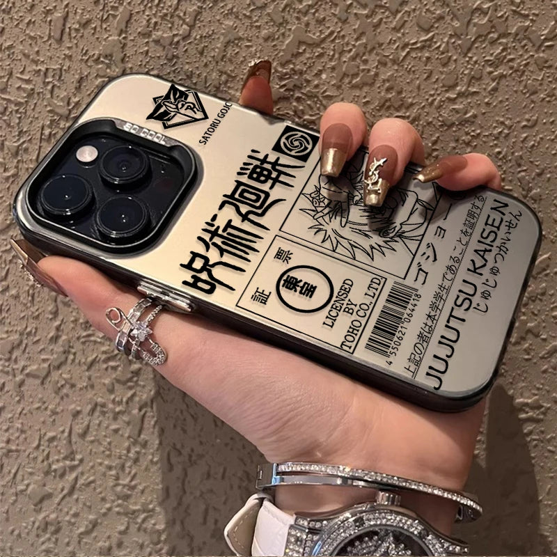 Jujutsu Kaisen Gojo Satoru Manga Line Phone Case for iPhone 12 17 Air Pro Max 16 15 11 14 13 Pro Max XS X XR Plus 8 7 SE 2020