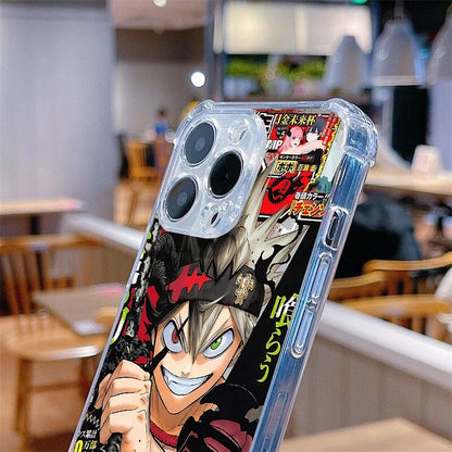 Black Clover BatS KillerS Phone Case For iPhone 17 16e 16 15 14 13 12 Mini Air Pro Max X XR 7 8 Plus Anti Fall Transparent Cover