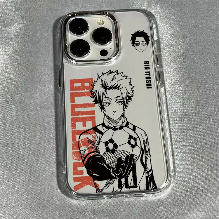 Anime BLUE LOCK Phone Case For iPhone 17 16e 16 15 14 13 12 11 mini Pro Max X XR XSMAX 8 7 Air Plus Transparent Soft Cover