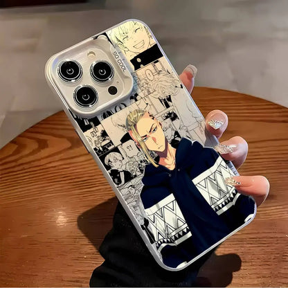 Anime Tokyo Revengers Draken Phone Case For iPhone 17 16 15 14 13 12 11 Pro Max Air multicolor Matte Laser Metallic Aurora Funda