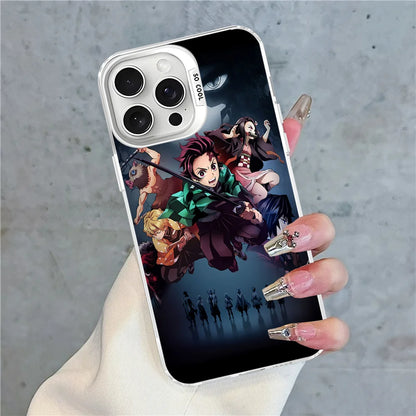 Demon Slayer Phone Case For IPhone 16 15 14 13 12 11 Pro Max X XR XSMAX 8 7 Plus Matte Shockproof Back Cover