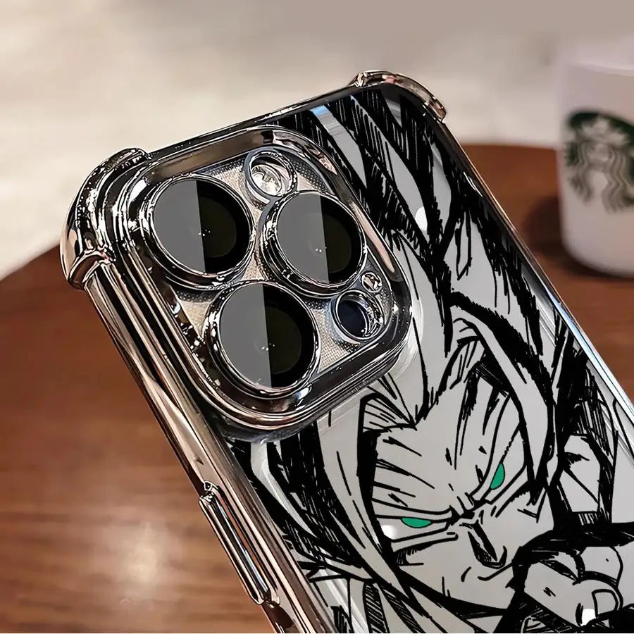Phone Case for Apple iPhone 14 Pro XR 12 16 15Pro Max 11 13 16Plus XS MAX 15 11Pro Clear Cover Super Dragon Ball Goku