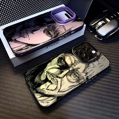 Luxury Hot Anime Attack On Titan Phone Case For iPhone 17 16e 16 15 14 13 12 11 mini Pro Max X XR Air Plus Anti Fall Matte Cover