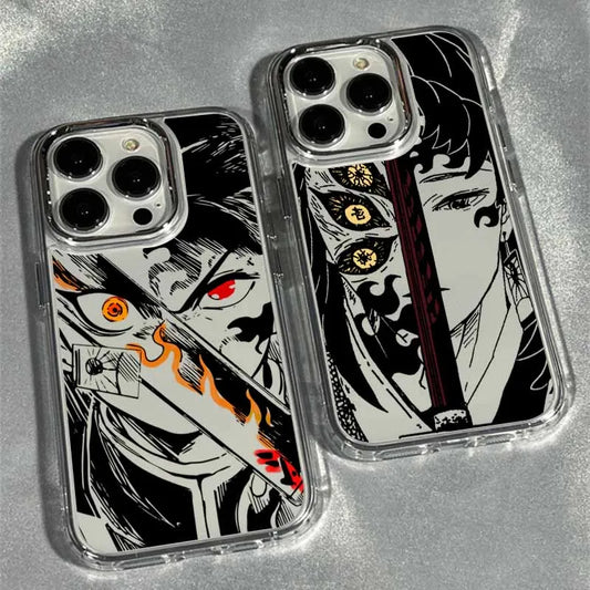 Anime D-emons Slayers Phone Case For Apple iPhone 17 AIR 16E 15 14 13 12 11 Pro Max Plus Transparent Soft Cover