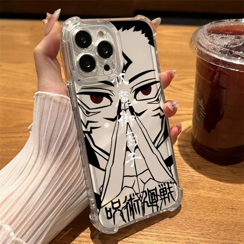 Jujutsus Kaisens Gojo Satoru Clear Case For iPhone 17 16 15 14 13 12 11 Pro Max 16e 17e Air 13 Mini 15 Plus XS X 7 8 Phone Cover