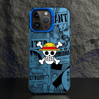 One Piece Bone Logo Cover Phone Case for iPhone 16e 11 12 13 Pro Max 14 15 16 Plus
