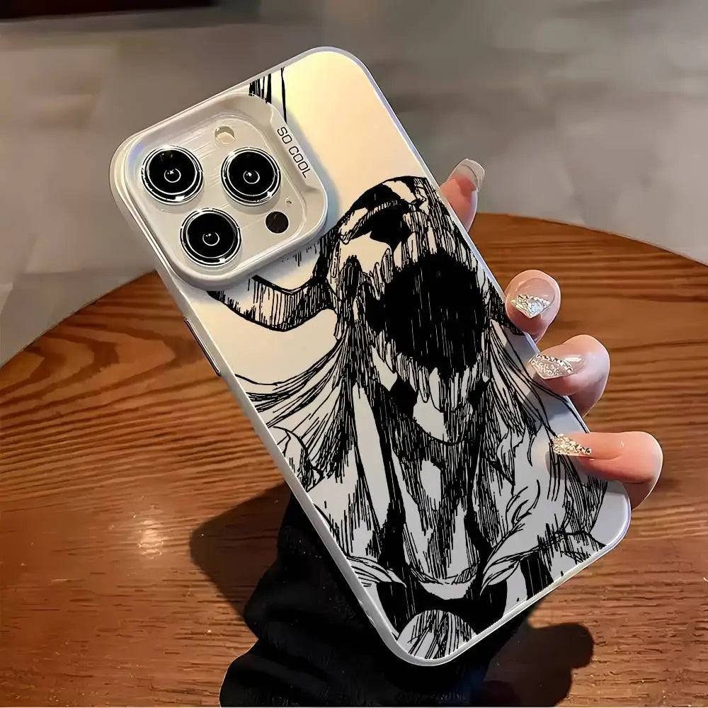 Anime B-Bleach Phone Case For iPhone 17 16 15 14 13 12 11 Pro Max Air multicolor Matte Laser Metallic Aurora Funda