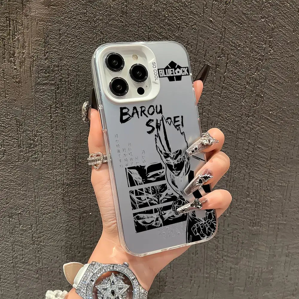 Anime blue lock Phone Case TPU Slim Shockproof Phone Case Full Camera Cover For iPhone 17 16 15 14 13 12 11 Pro Max