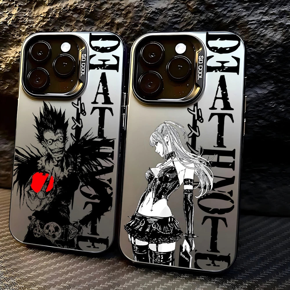 Anime Death Note Phone Case For iPhone 17 16e 16 15 14 13 12 11 mini Pro Max X XR XSMAX 8 7 Air Plus Anti Fall Matte Back Cover