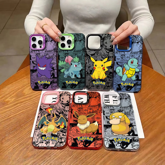 Anime Pokémons Hot Pikachus Phone Case For iPhone 16 15 14 13 12 11 mini Pro Max X XR XSMAX 8 7 Plus Anti Fall Matte Back Cover