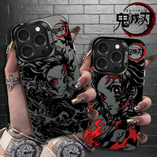 Phone Case for Demon Slayer Anime Tanjiro Kamado iPhone 12 17 Air Pro Max 16 15 11 14 13 Pro Max XS X XR Plus 8 7 SE 2020 Cover