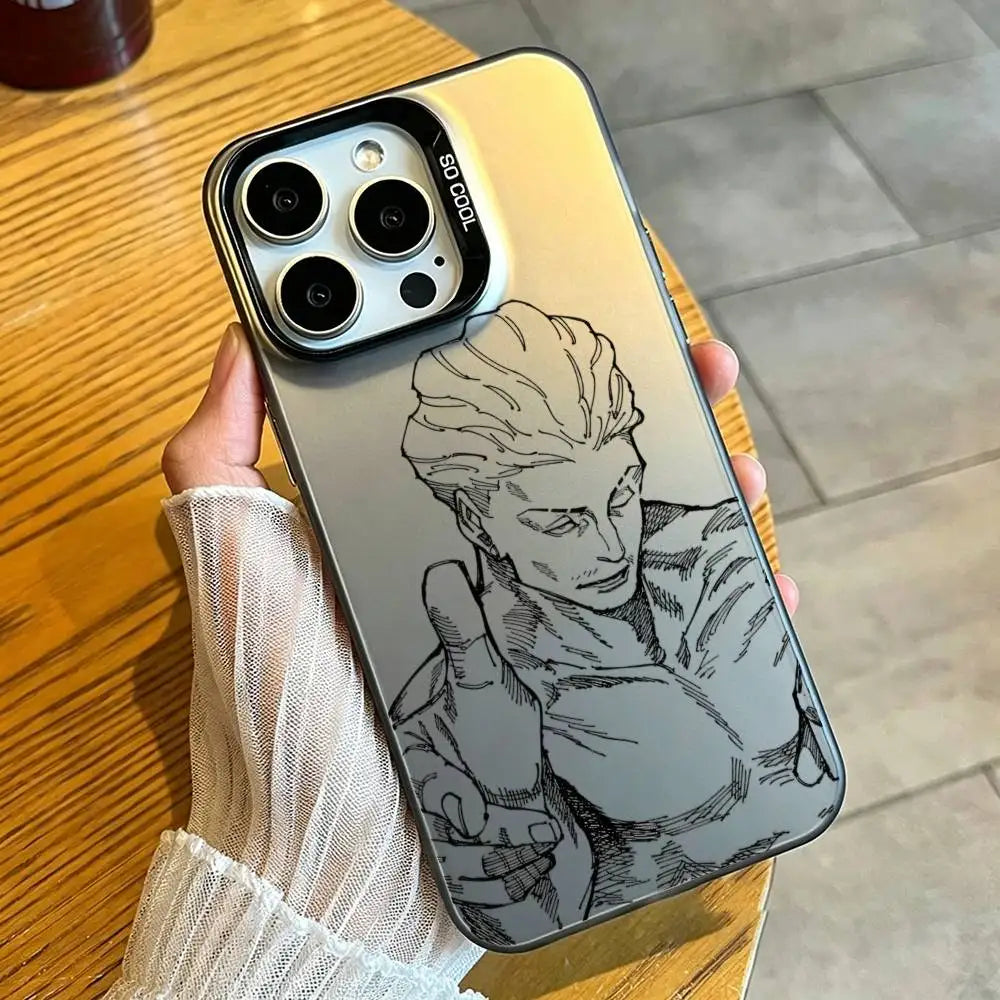 Kinji Hakari Jujutsu   Phone Case For iPhone 17,16,15,14,13,12,11,Mini,Pro,E,MAX White Candy Matte Cover