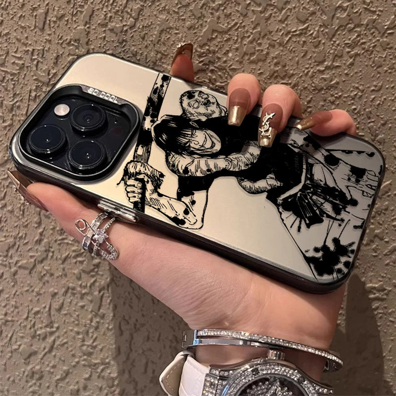 Anime Jujutsu Kaisen Frosted Case for iPhone 17 Air 16 E 15 14 Plus 13 12 Mini 11 Pro Max Acrylic Silicone Shockproof Hard Cover