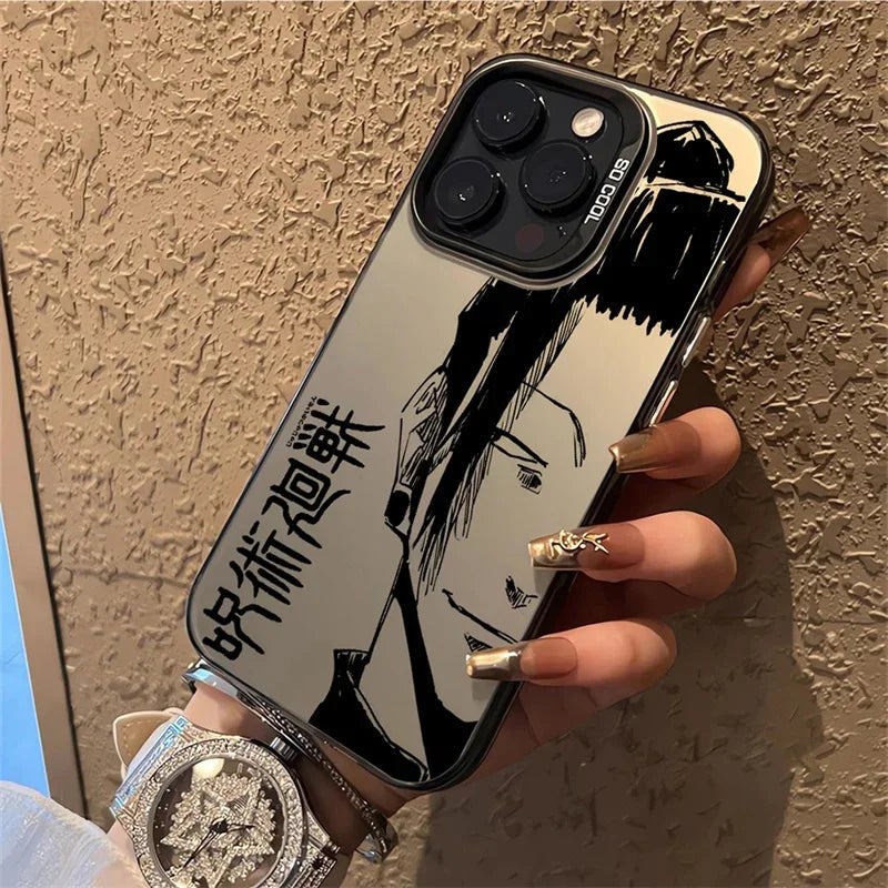 Anime Cartoon J-Jujutsu K-Kaisen Phone Case For IPhone 14 15 16 17 Pro Max Plus 12 13 Mini 16E Casing Hard IMD Fashion