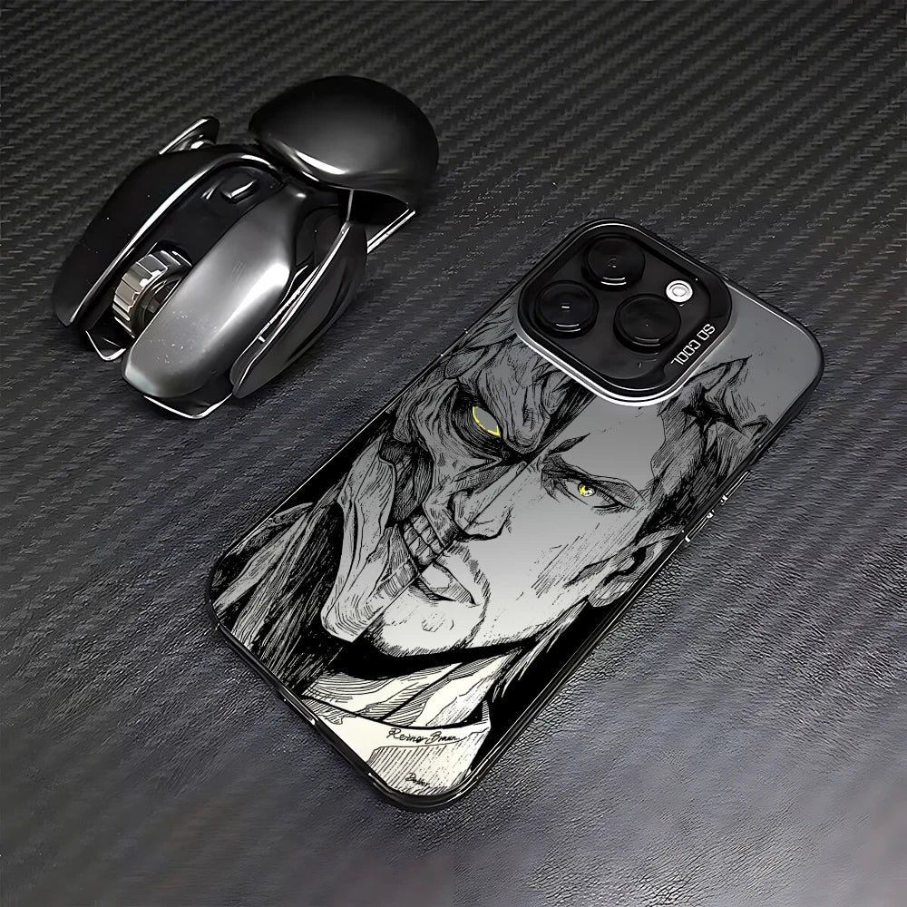 Luxury Hot Anime Attack On Titan Phone Case For iPhone 17 16e 16 15 14 13 12 11 mini Pro Max X XR Air Plus Anti Fall Matte Cover