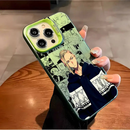 Anime Tokyo Revengers Draken Phone Case For iPhone 17 16 15 14 13 12 11 Pro Max Air multicolor Matte Laser Metallic Aurora Funda