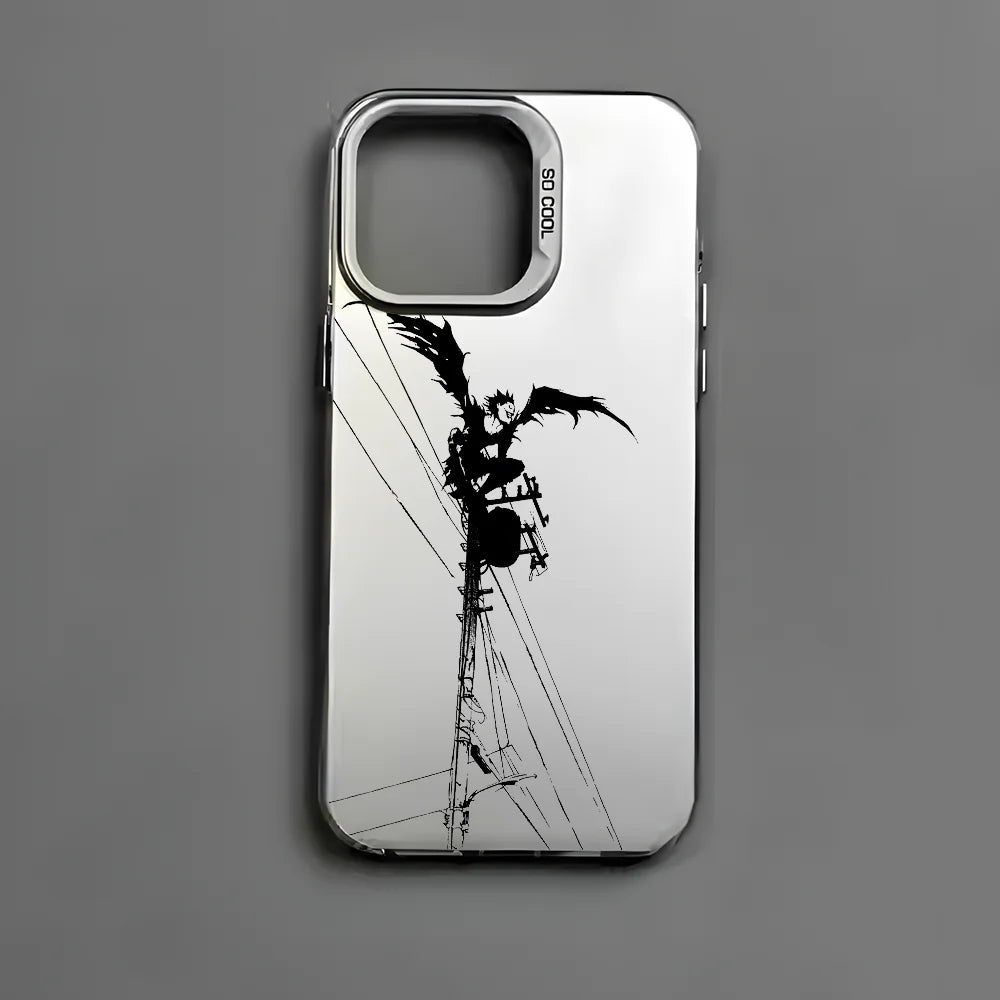 Anime D-Death Note Comics Phone Case For iPhone 16 15 14 13 12 11 Pro Max Plus – Colorful Gradient Soft TPU Back Cover