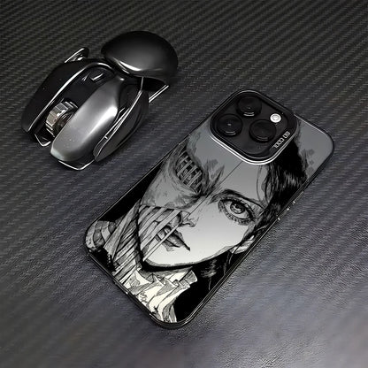 Luxury Hot Anime Attack On Titan Phone Case For iPhone 17 16e 16 15 14 13 12 11 mini Pro Max X XR Air Plus Anti Fall Matte Cover