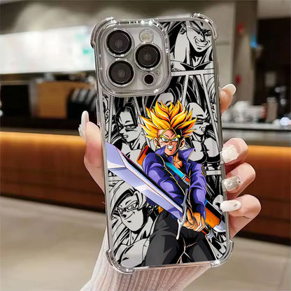 Dragons Balls GT Saiyans Vegeta Goku Phone Case for iPhone 11 13 15 16 17 Pro Max 14 Plus 17Air 16E 12 Mini 11 17Pro Clear Cover