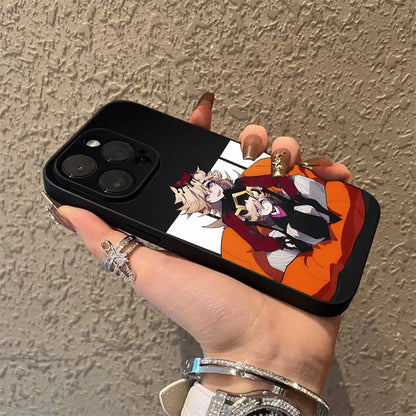 D-Demon Doma Douma S-Slayer Phone Case For iPhone 17,16,15,14,13,12,Pro,Max,Plus,E,SE4,Air,Mini Black Soft Box