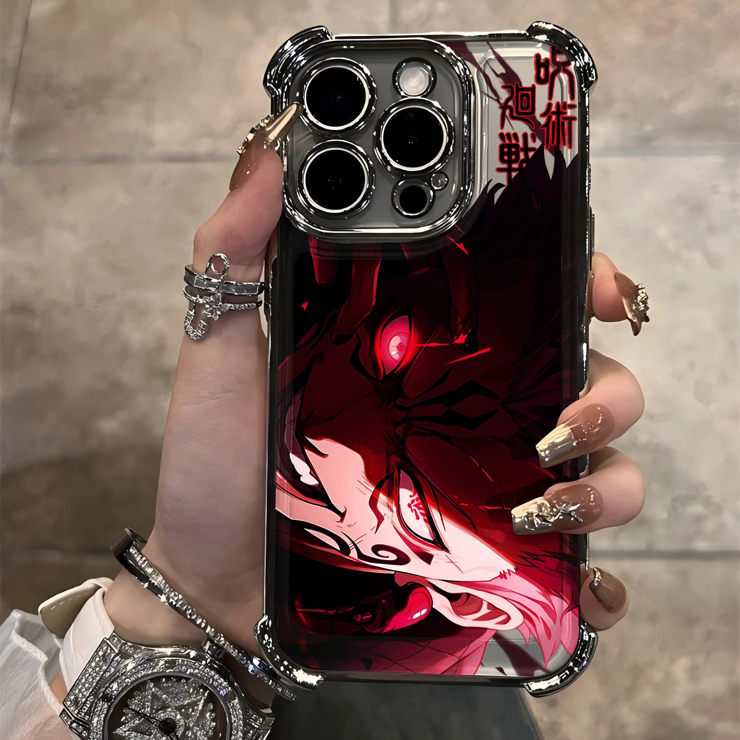 Anime Jujutsu Kaisen Phone Case For iPhone 17 Air 16 e 15 14 13 12 11 Plus Mini Pro Max X XR XS SE Shockproof Gojo Plating Case